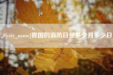 诸暨我国的消防日是多少月多少日