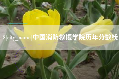 诸暨中国消防救援学院历年分数线