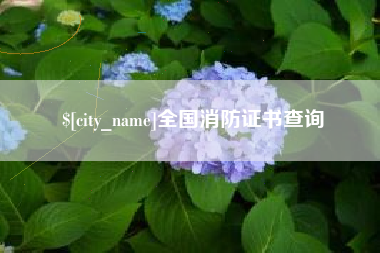 诸暨全国消防证书查询
