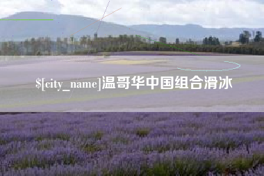 诸暨温哥华中国组合滑冰