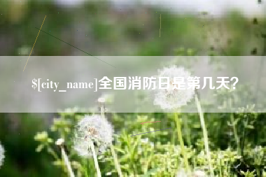 诸暨全国消防日是第几天？
