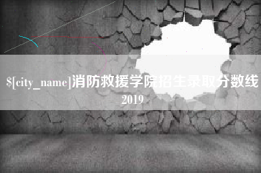 诸暨消防救援学院招生录取分数线2019