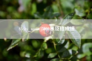 诸暨5000米及格成绩