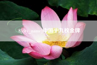 诸暨中国十九枚金牌