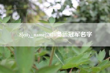 诸暨2024奥运冠军名字