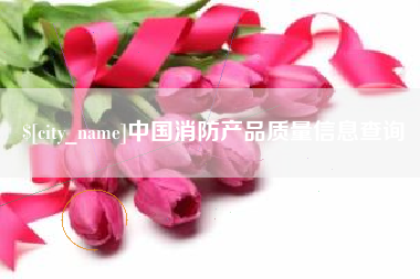诸暨中国消防产品质量信息查询