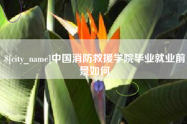 诸暨中国消防救援学院毕业就业前景如何