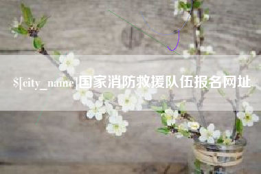 诸暨国家消防救援队伍报名网址