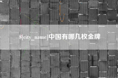 诸暨中国有哪几枚金牌