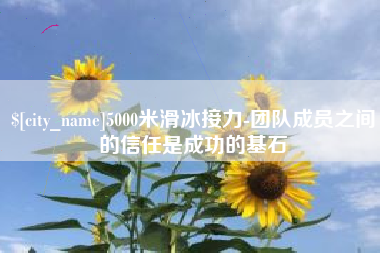 诸暨5000米滑冰接力-团队成员之间的信任是成功的基石