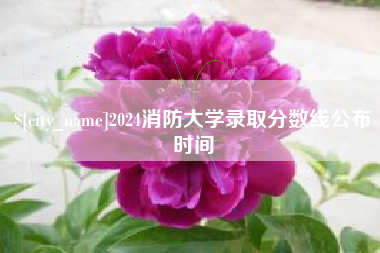 诸暨2024消防大学录取分数线公布时间