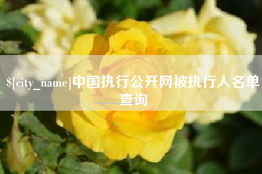 诸暨中国执行公开网被执行人名单查询
