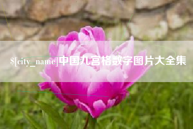 诸暨中国九宫格数字图片大全集
