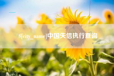 诸暨中国失信执行查询