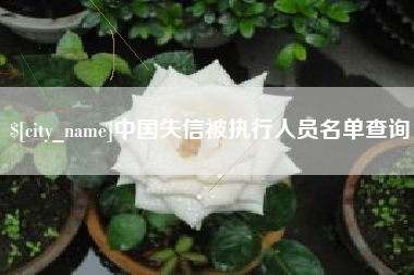 诸暨中国失信被执行人员名单查询