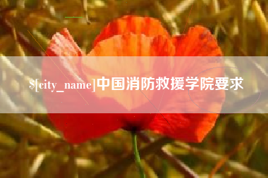 诸暨中国消防救援学院要求
