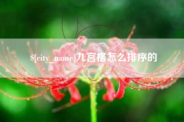 诸暨九宫格怎么排序的