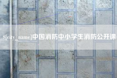 诸暨中国消防中小学生消防公开课