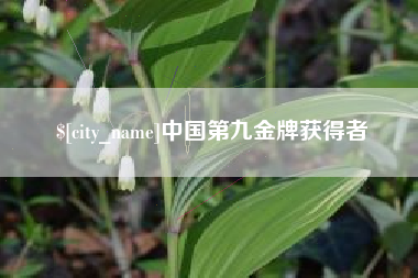 诸暨中国第九金牌获得者