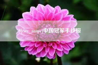 诸暨中国冠军手抄报