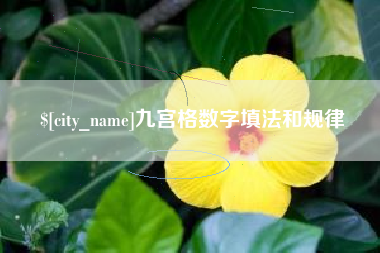 诸暨九宫格数字填法和规律