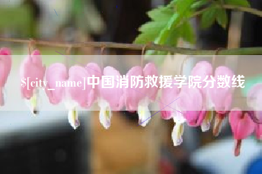 诸暨中国消防救援学院分数线